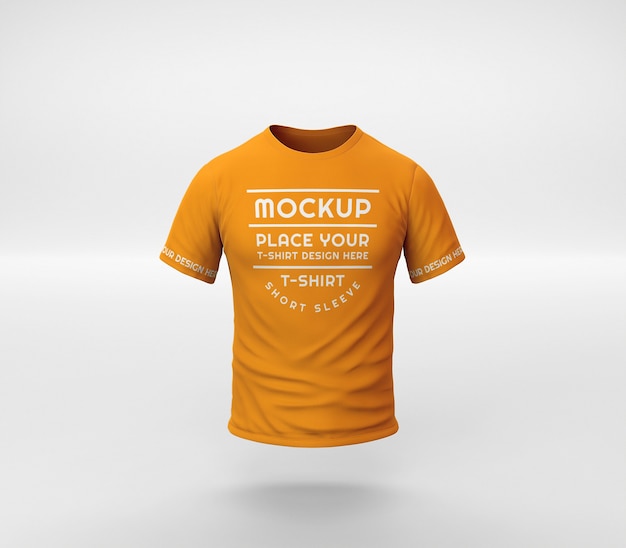 Rendering 3d di mockup di maglietta minima