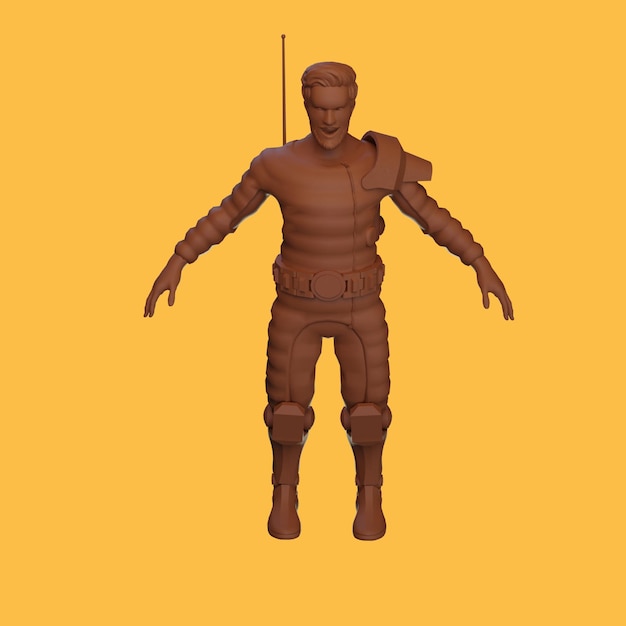 Rendering 3D di oggetti non umani in metallo e vetro