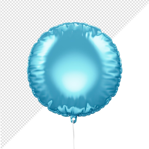 Rendering 3D di palloncino blu