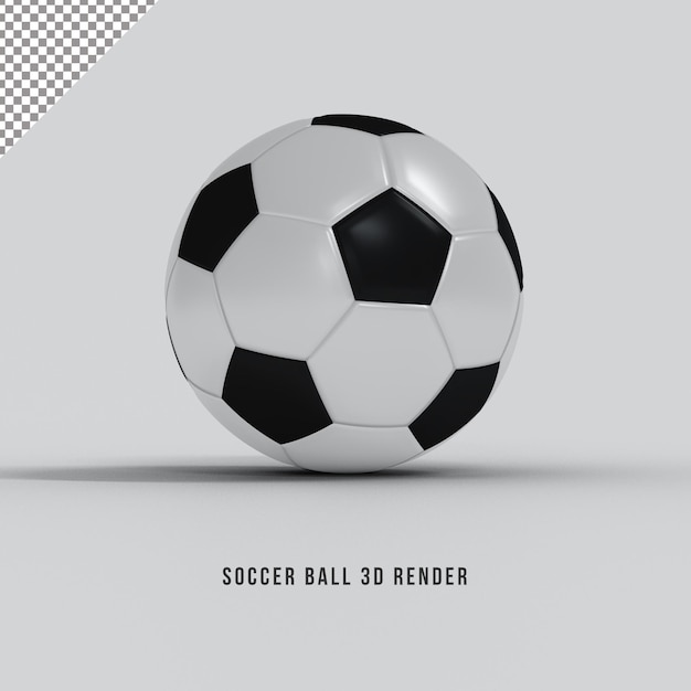 Rendering 3D di pallone da calcio Soccer