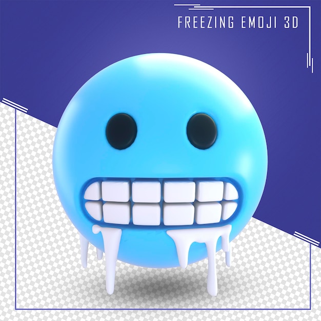 Rendering 3D di pianto emoji isolato