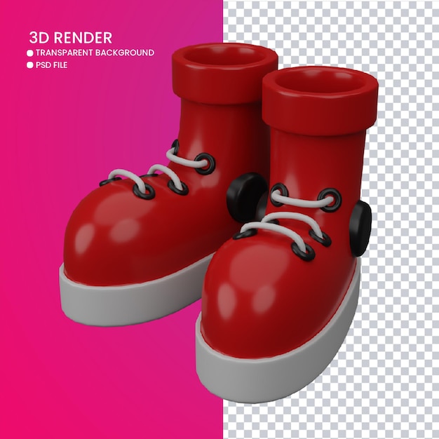 Rendering 3D di scarpe carine