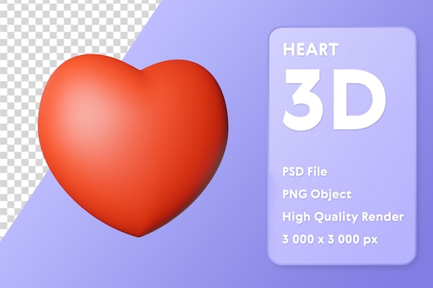 Rendering 3D di un cuore