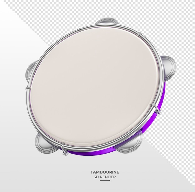 Rendering 3D di un tamburello