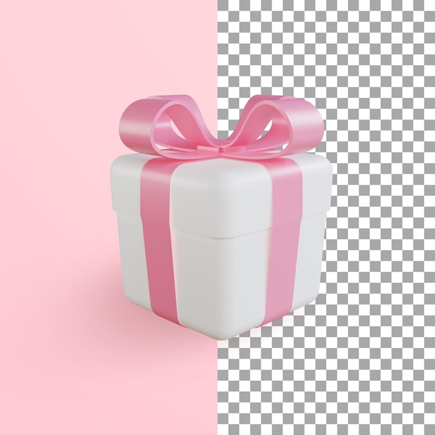 Rendering 3D di una simpatica confezione regalo