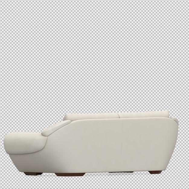 Rendering 3D divano isometrico