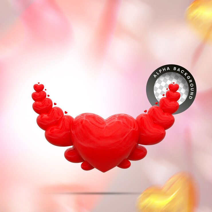 PSD rendering 3d feliz día de san valentín en instagram o en las redes sociales historia del día de la publicación con icono de corazón xa