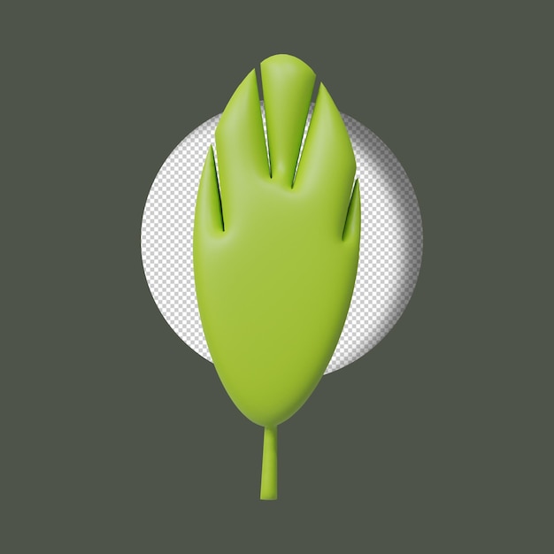Rendering 3d foglia