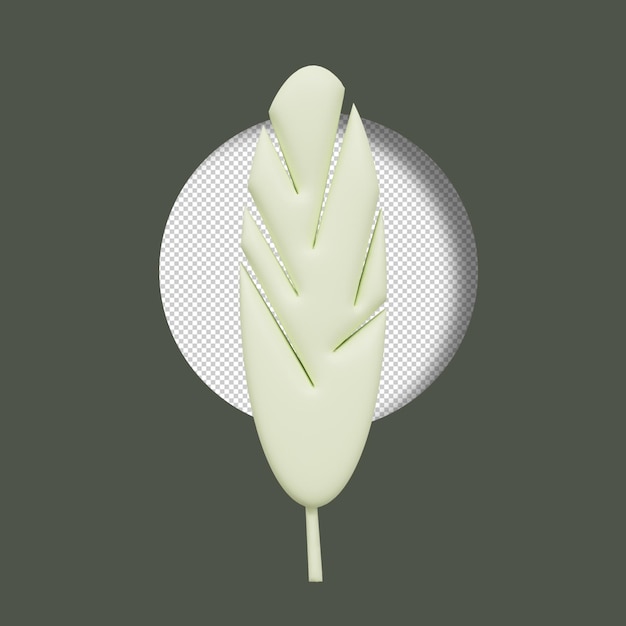 Rendering 3d foglia