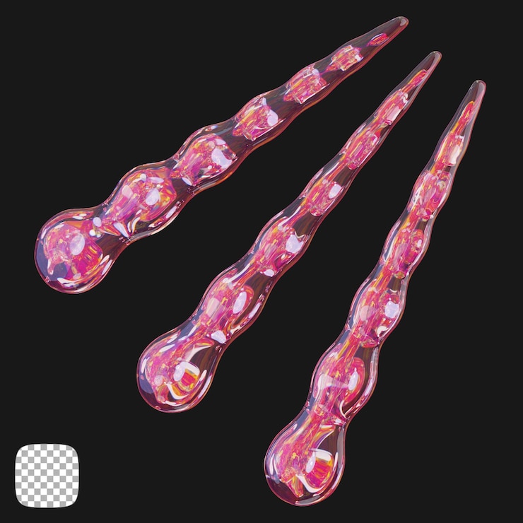 PSD rendering 3d de la forma de vidrio abstracta del y2k en un fondo transparente