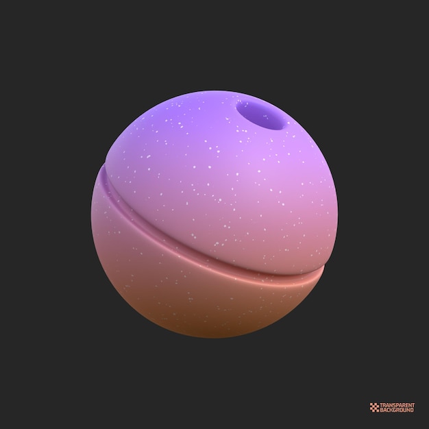 rendering 3d Forme geometriche astratte dell'arte dell'oggetto gradiente