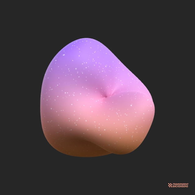 rendering 3d Forme geometriche astratte dell'arte dell'oggetto gradiente