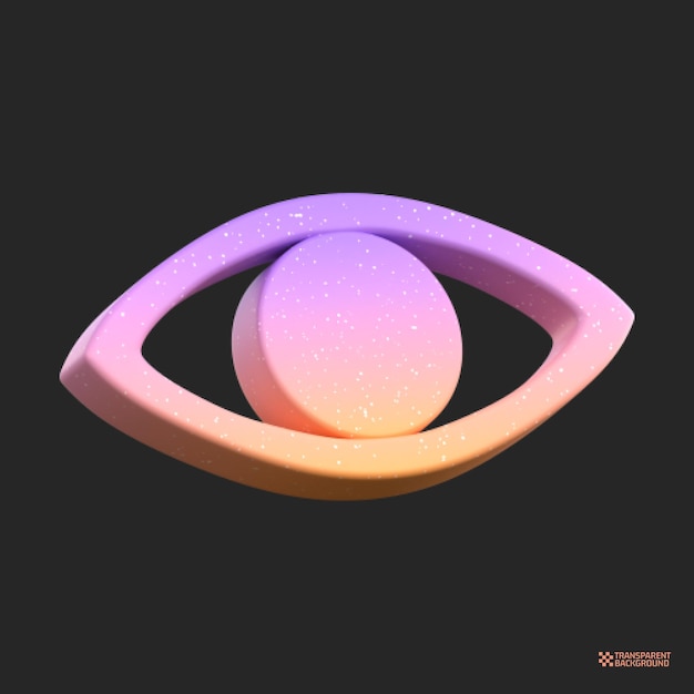 rendering 3d Forme geometriche astratte dell'arte dell'oggetto gradiente