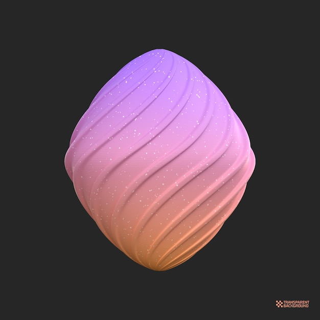 rendering 3d Forme geometriche astratte dell'arte dell'oggetto gradiente