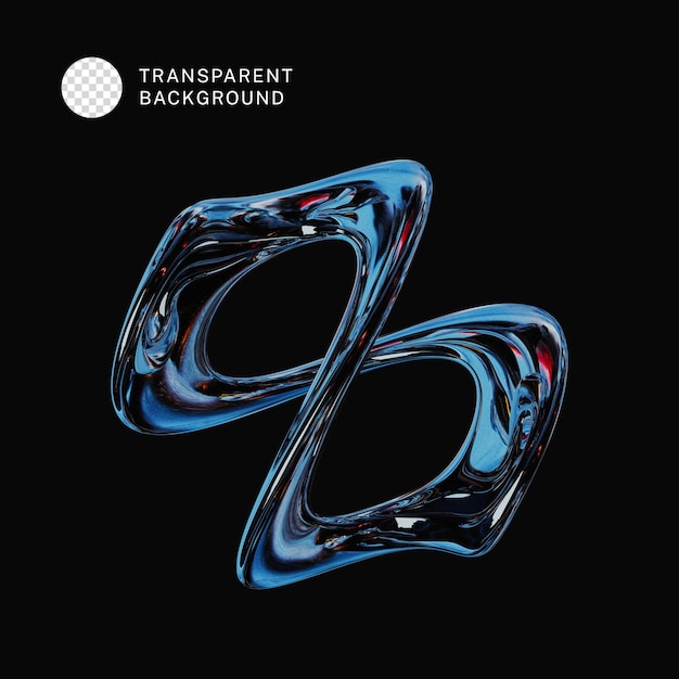Rendering 3D de formes abstraites colorées en PSD