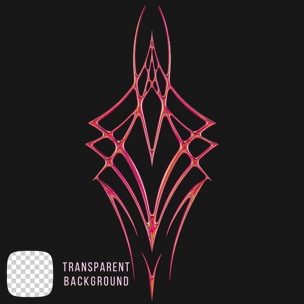 Rendering 3D de formes abstraites métalliques en chrome Psd