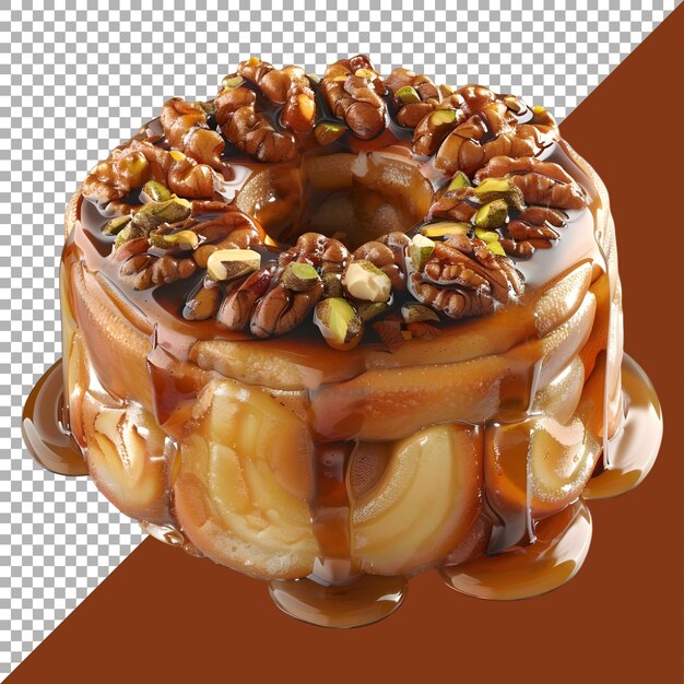 Rendering 3d D'un Gâteau De Noix Sur Un Fond Transparent Généré Par Ai