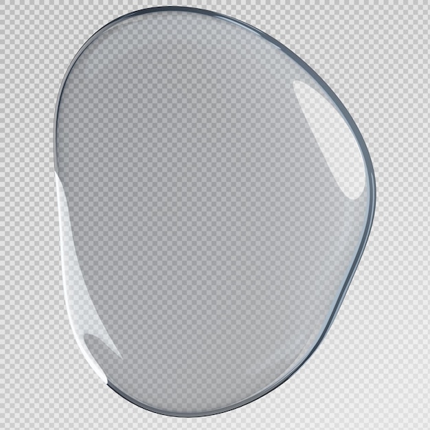 Rendering 3D d'une goutte d'eau isolée
