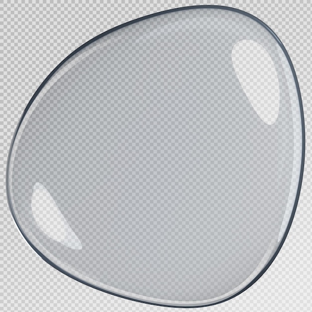 Rendering 3D d'une goutte d'eau isolée