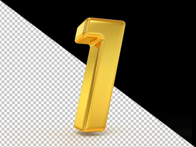 Rendering 3d in stile dorato numero 1