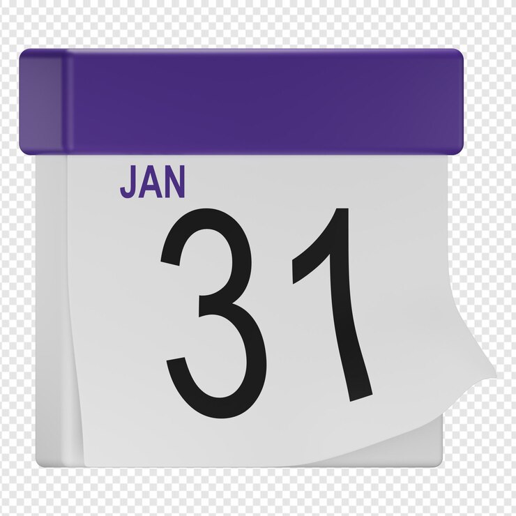 PSD rendering 3d isolato dell'icona del calendario psd