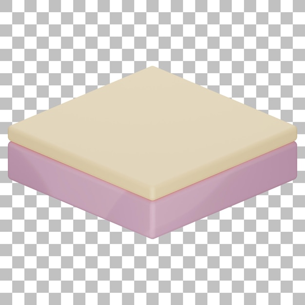 Rendering 3d isolato dell'icona del podio del prodotto psd