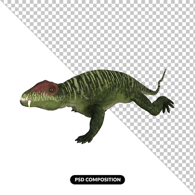 rendering 3d isolato di un dinosauro doliosaurisco