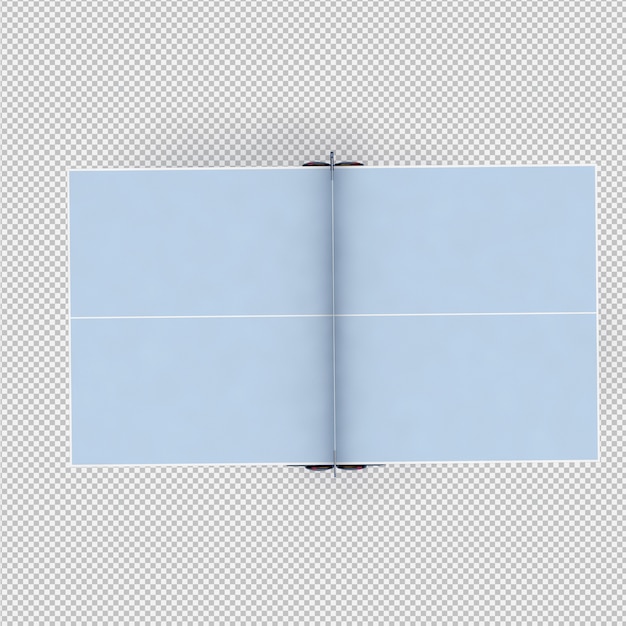 Rendering 3D isométrico de equipos deportivos y de gimnasio
