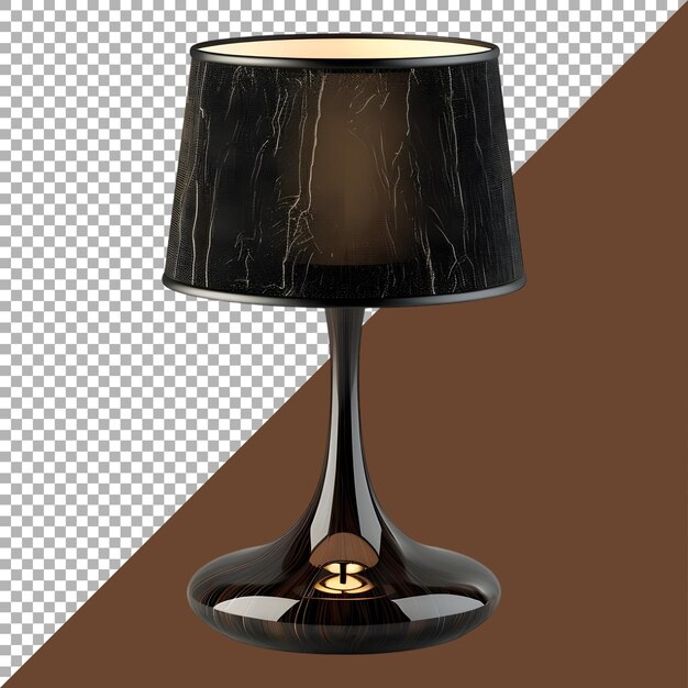 PSD rendering 3d d'une lampe de table pour chambre à coucher sur un fond transparent ai généré