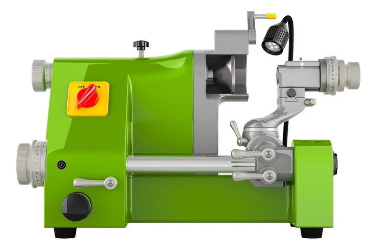 PSD rendering 3d de la máquina de cortar universal verde aislado en un fondo transparente
