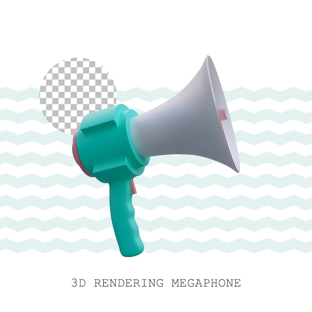 Rendering 3D Megafono