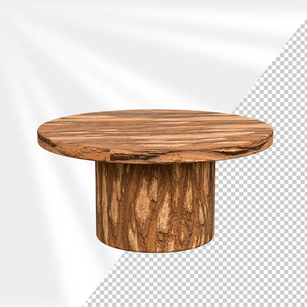 Rendering 3D Mesa de madera vacía utilizada para exhibir o montar sus productos para la publicidad