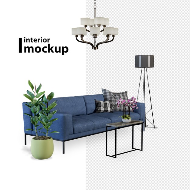 rendering 3d mockup interni
