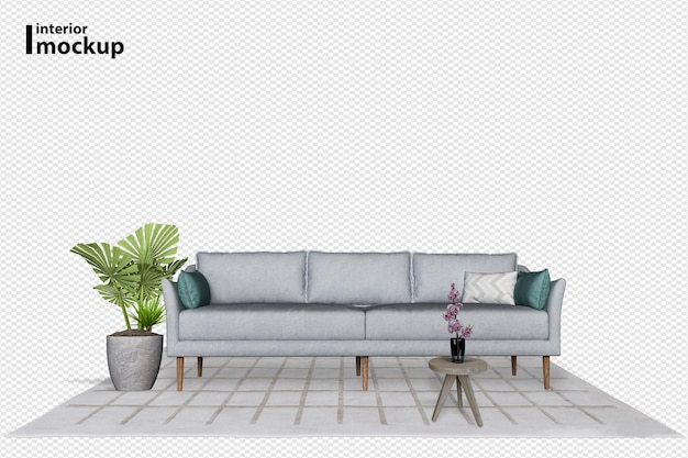 rendering 3d mockup interni