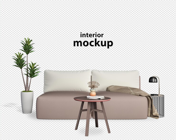 rendering 3d mockup interni