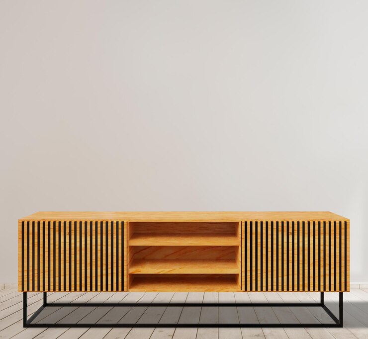 PSD rendering 3d moderne de luxe tv meubles de mur inspiration de design d'intérieur
