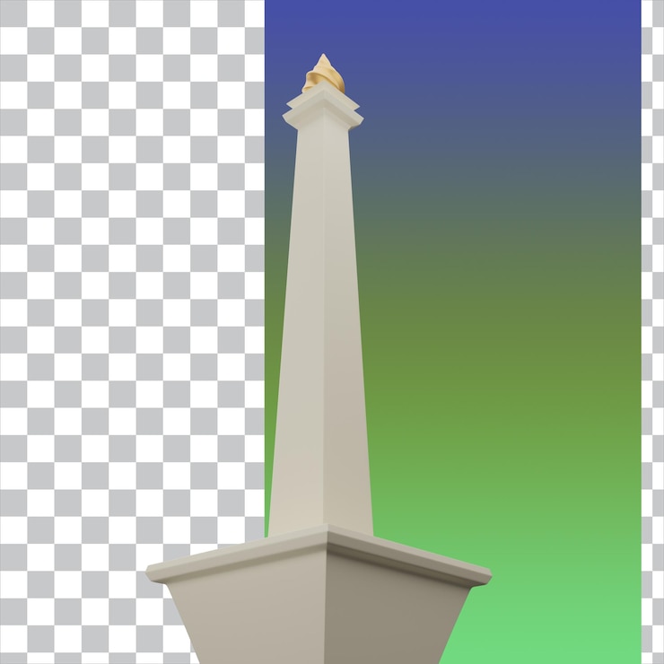 Rendering 3D Monas Isolato