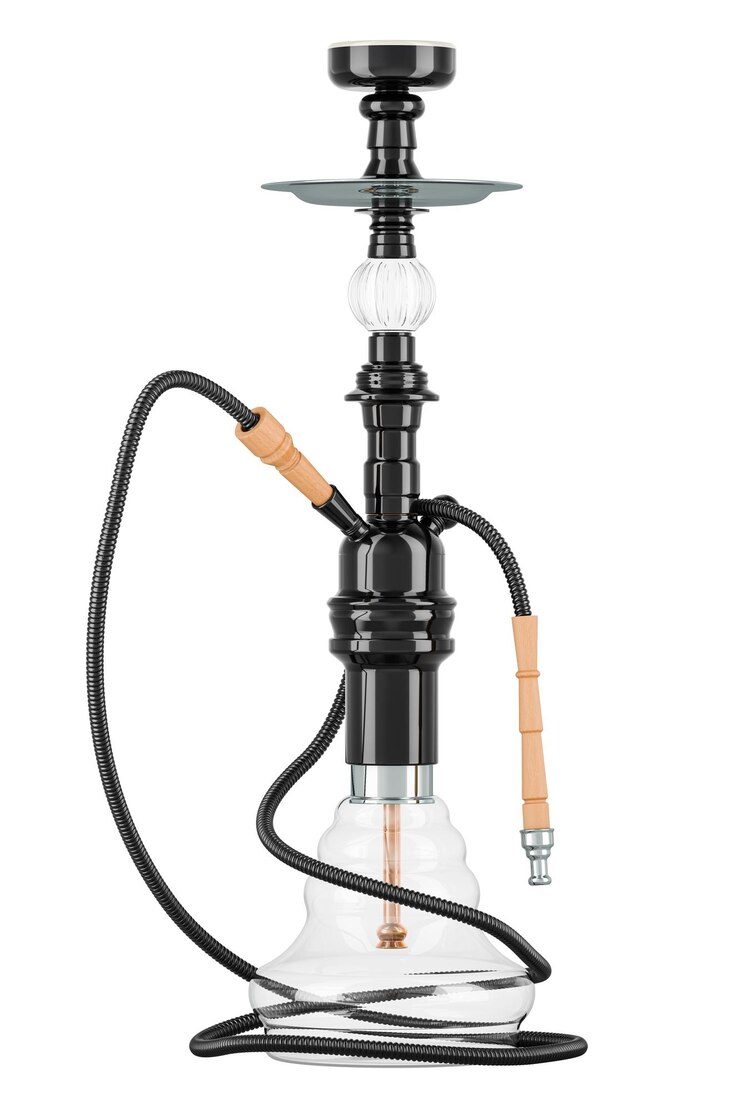 PSD rendering 3d de narguile o pipa de agua aislado en un fondo transparente