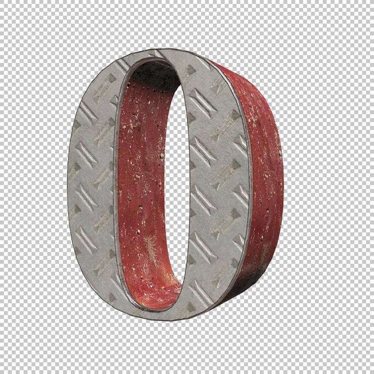 PSD rendering 3d numero 0