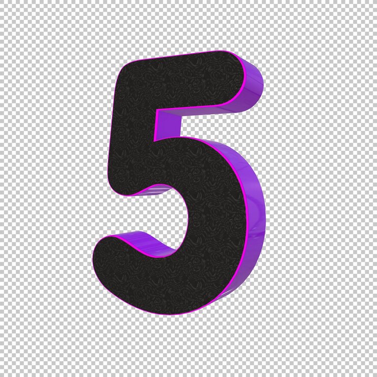 Rendering 3d numero 5