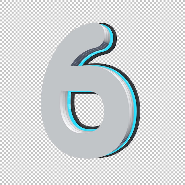 Rendering 3d numero 6