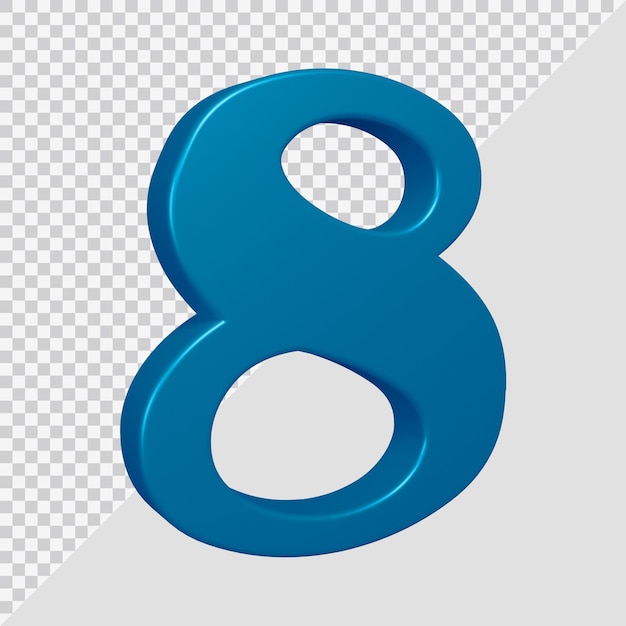 Rendering 3d numero 8