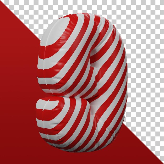 rendering 3d numero 9 3d isolato Psd Premium