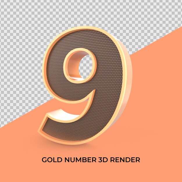 Rendering 3d numero 9