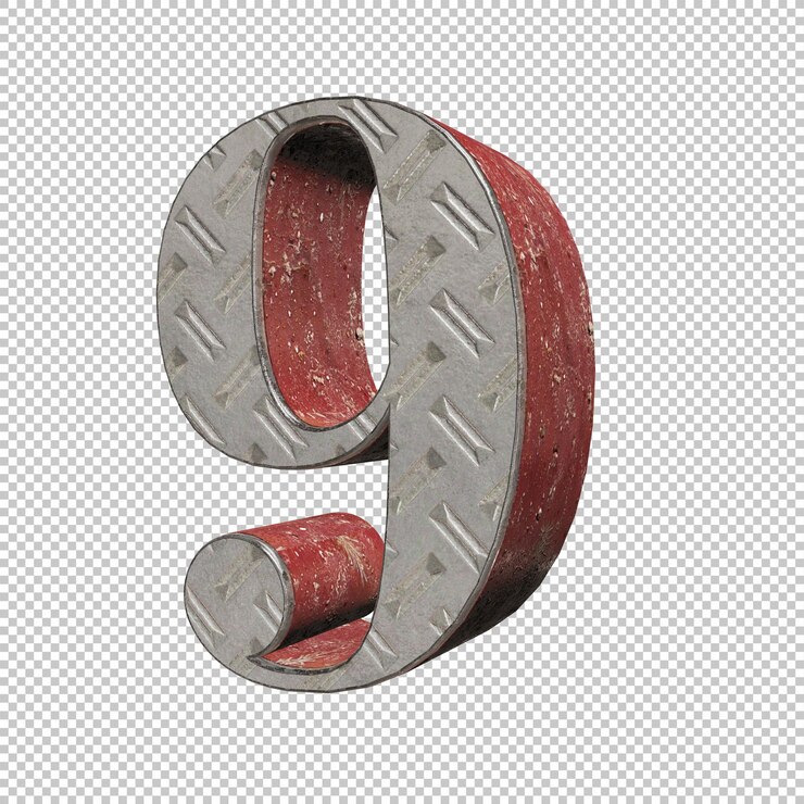 Rendering 3d numero 9