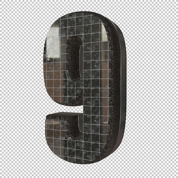 Rendering 3d numero 9
