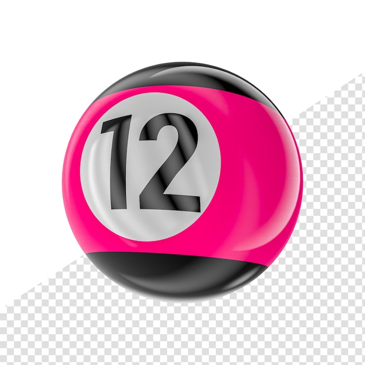 PSD rendering 3d numero palla