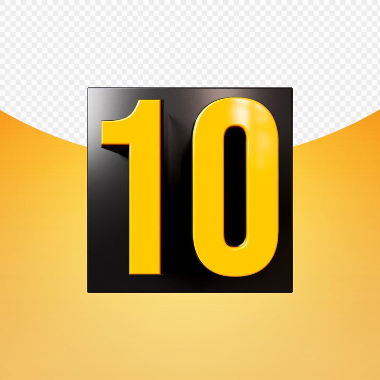 PSD rendering 3d numero premium psd