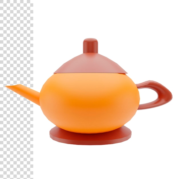 rendering 3d o illustrazione Teiera