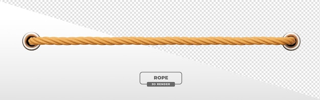 Rendering 3D réaliste d'une corde